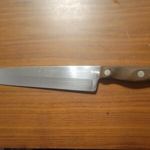 2 Cutco Stainless Steel Chef Knife with Wooden Handle